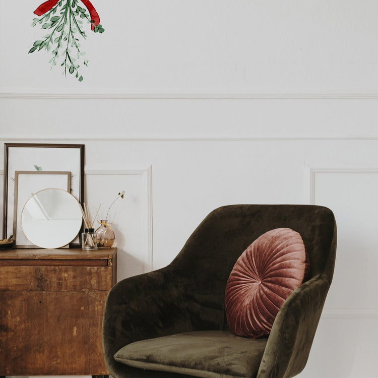 Joanie & Jeanie - Mistletoe Christmas Wall Sticker.