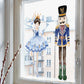 Joanie & Jeanie - Nutcracker Christmas Window Cling in Blue