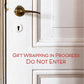 Joanie-&-Jeanie-Red-Gift-Wrapping-Do-not-Enter-Door-Sticker