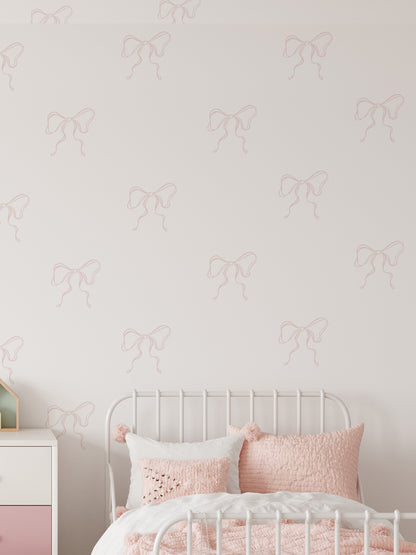 Joanie &amp; Jeanie - Set of 20 Coquette Bow Wall Stickers in Rose