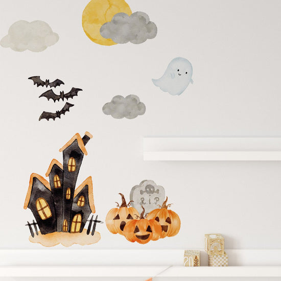 Joanie-&-Jeanie-Spooky-House-&-Friends-Wall-Sticker