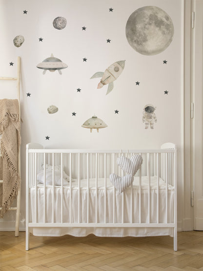 Joanie &amp; Jeanie - Starry Space Wall Sticker
