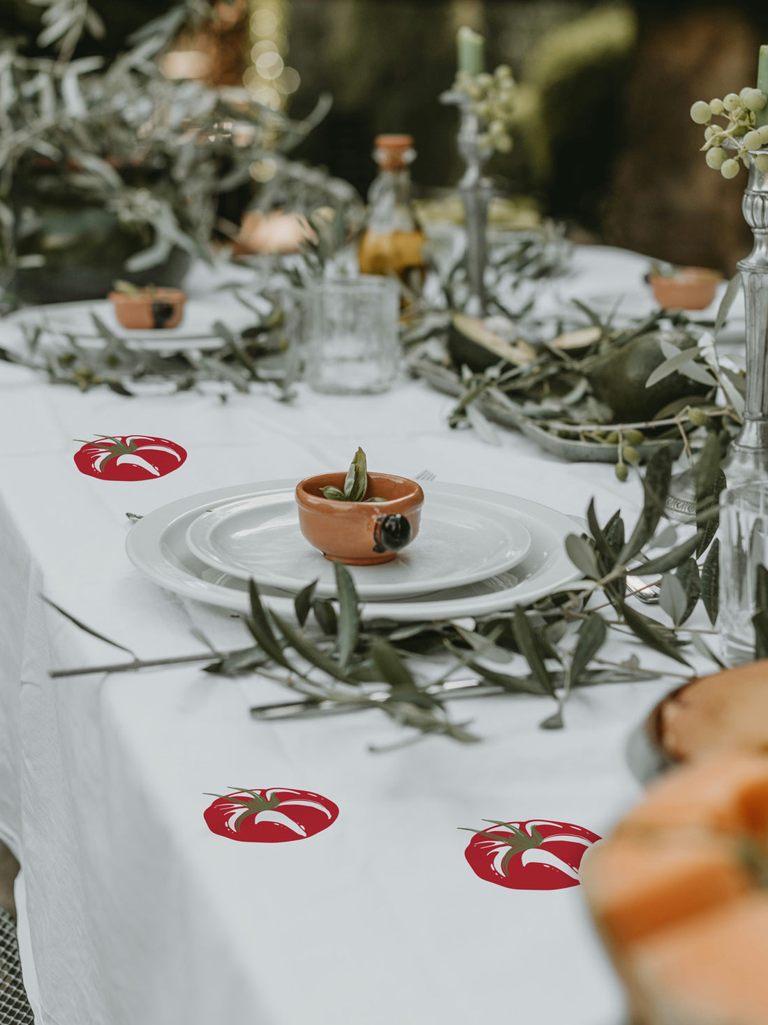 Joanie &amp; Jeanie - Tomato Tablecloth Stickers
