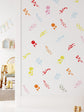 Joanie & Jeanie - Whispering Bloom Botanical Wall Sticker in Mixed Bright Colours