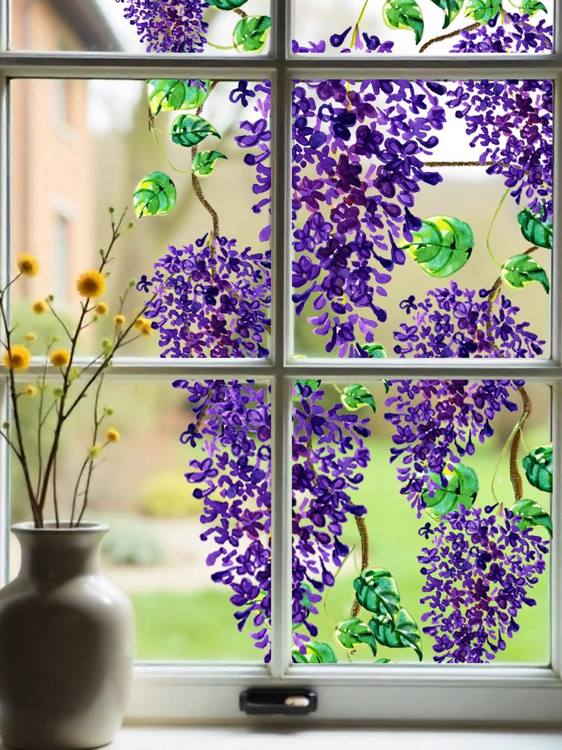 Joanie &amp; Jeanie - Wisteria Window Sticker