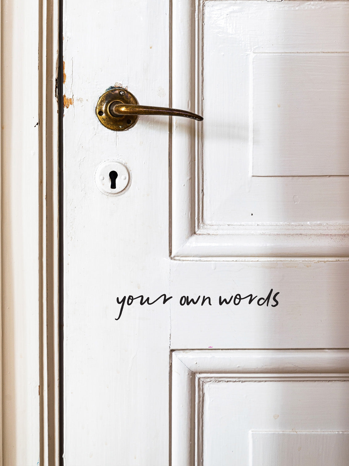 Joanie & Jeanie - Your Own Words Personalised Door Sticker