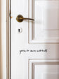 Joanie & Jeanie - Your Own Words Personalised Door Sticker