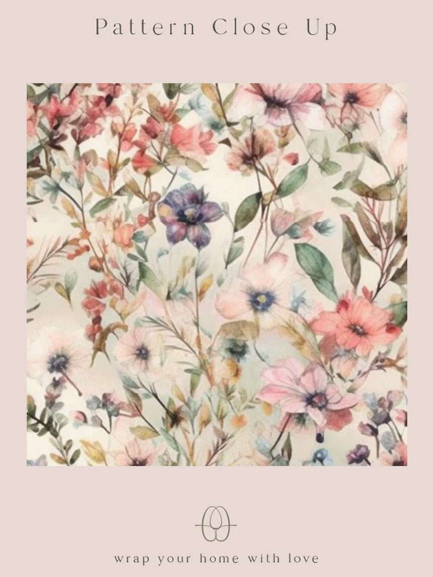 Floral pattern close-up with &