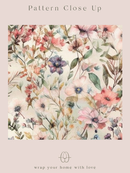 Floral pattern close-up with &