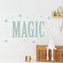 A wall sticker decal with the word &
