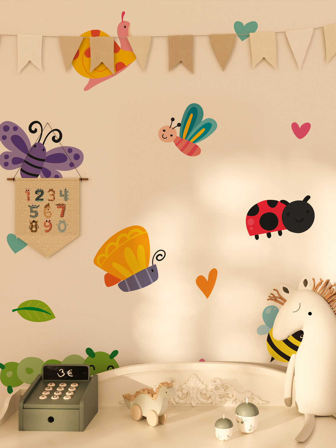 Mini Bug Wall Sticker Decals