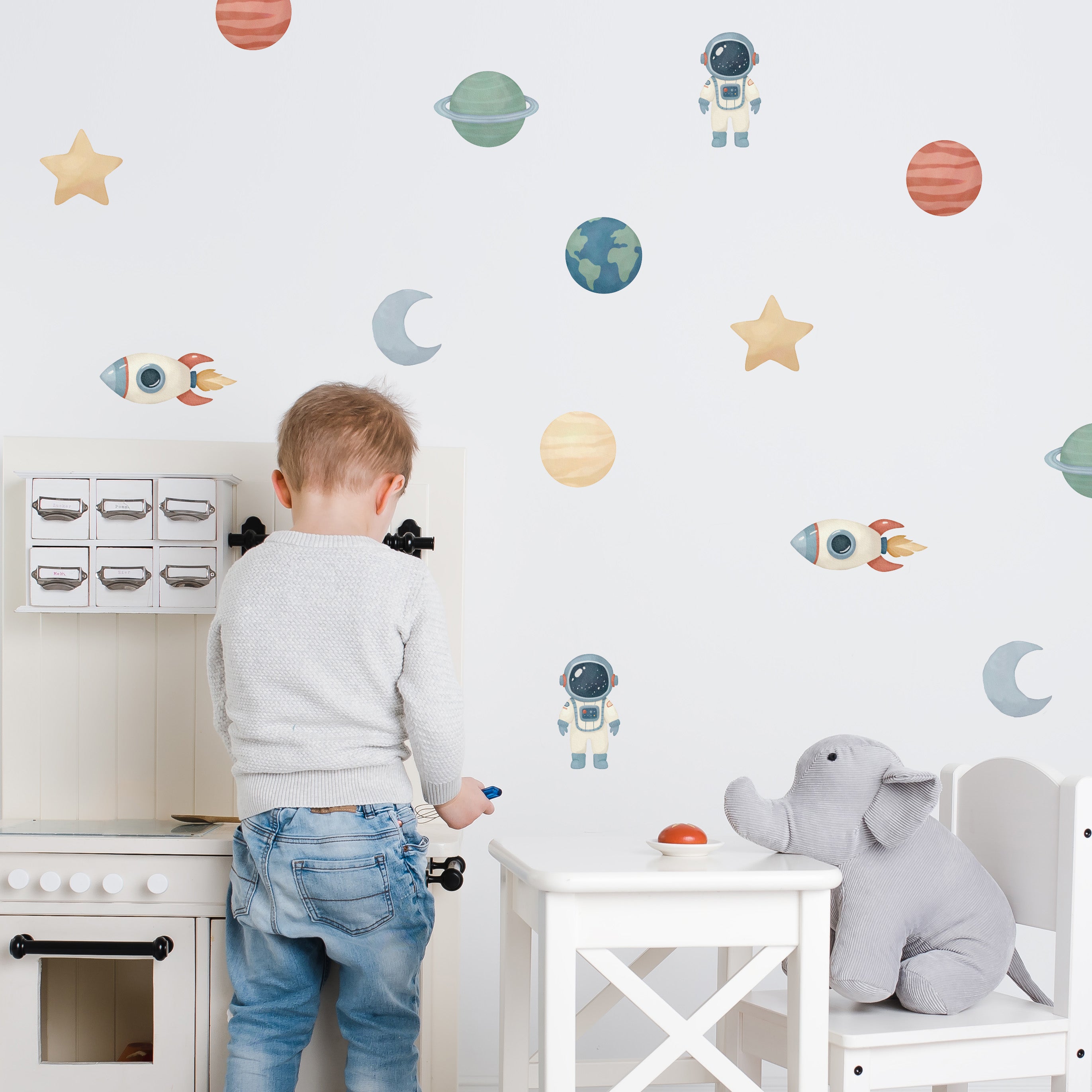 Mini Space Wall Sticker Set – Nutmeg Studio