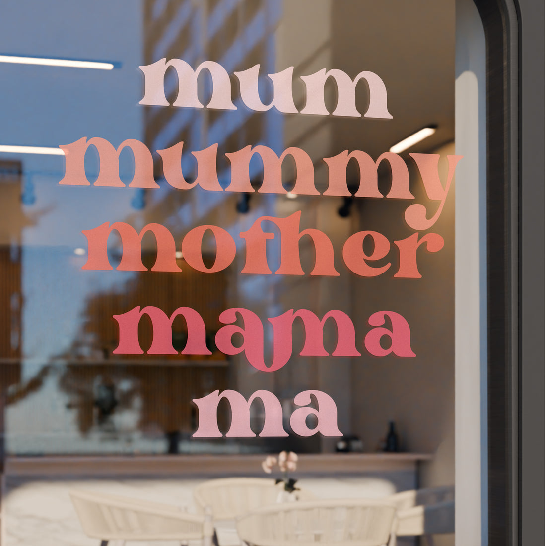 “Mum, Mummy, Mother, Mama, Ma” Mother&