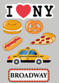 New York Luggage Sticker Set