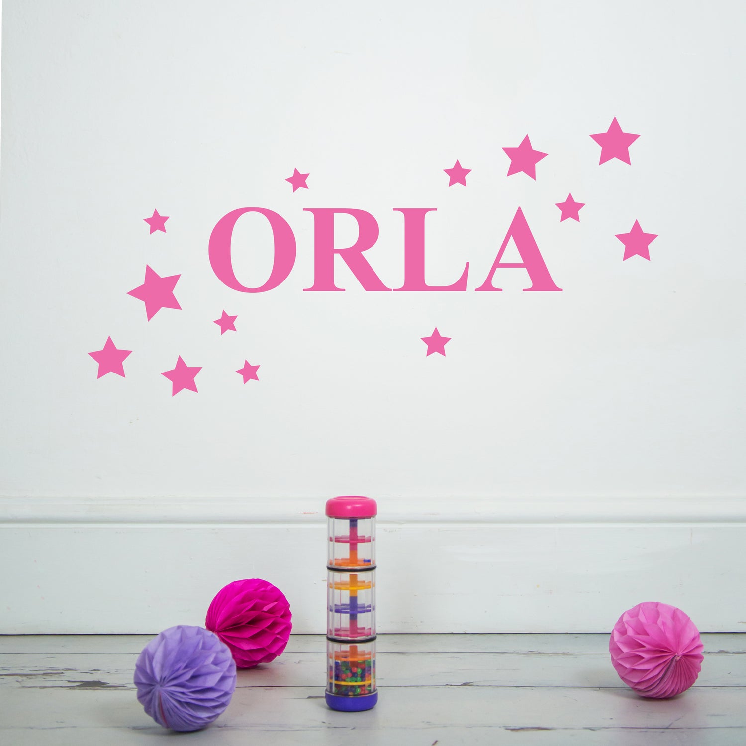 Pink-Personalised-Star-Wall-Sticker