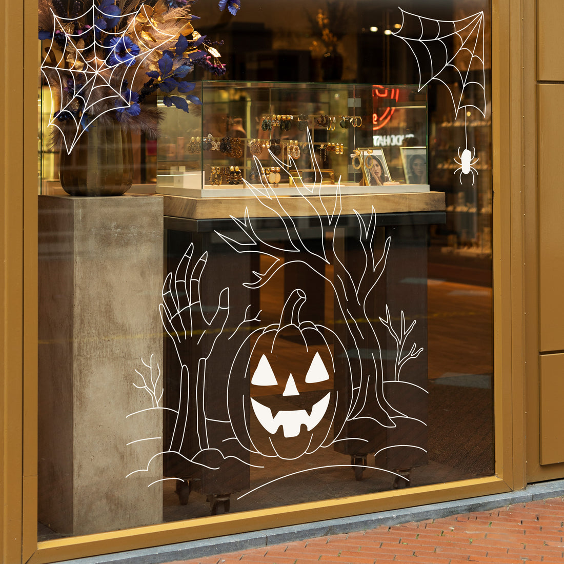 Pumpkin Scene Halloween Vinyl Set