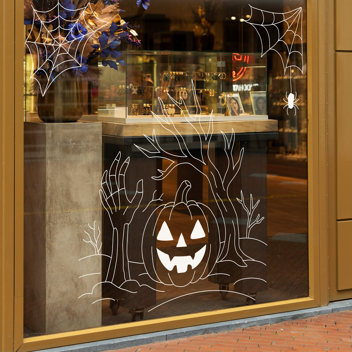 Pumpkin Scene Halloween Vinyl Set