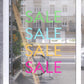 Set of 4 Sale Retail Vinyl Window Graphics