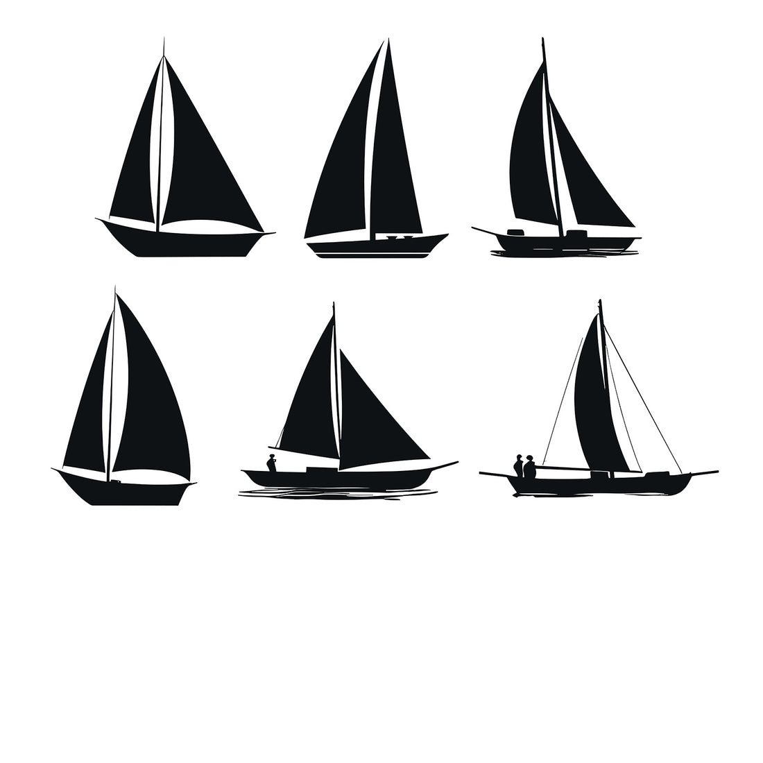 Sailing Boat Wall Sticker Sample