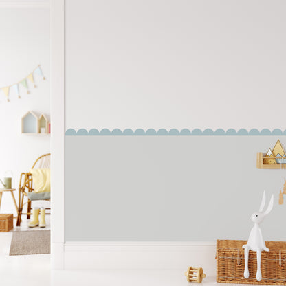 Set of 10 Classic Scallop Border Wall Stickers