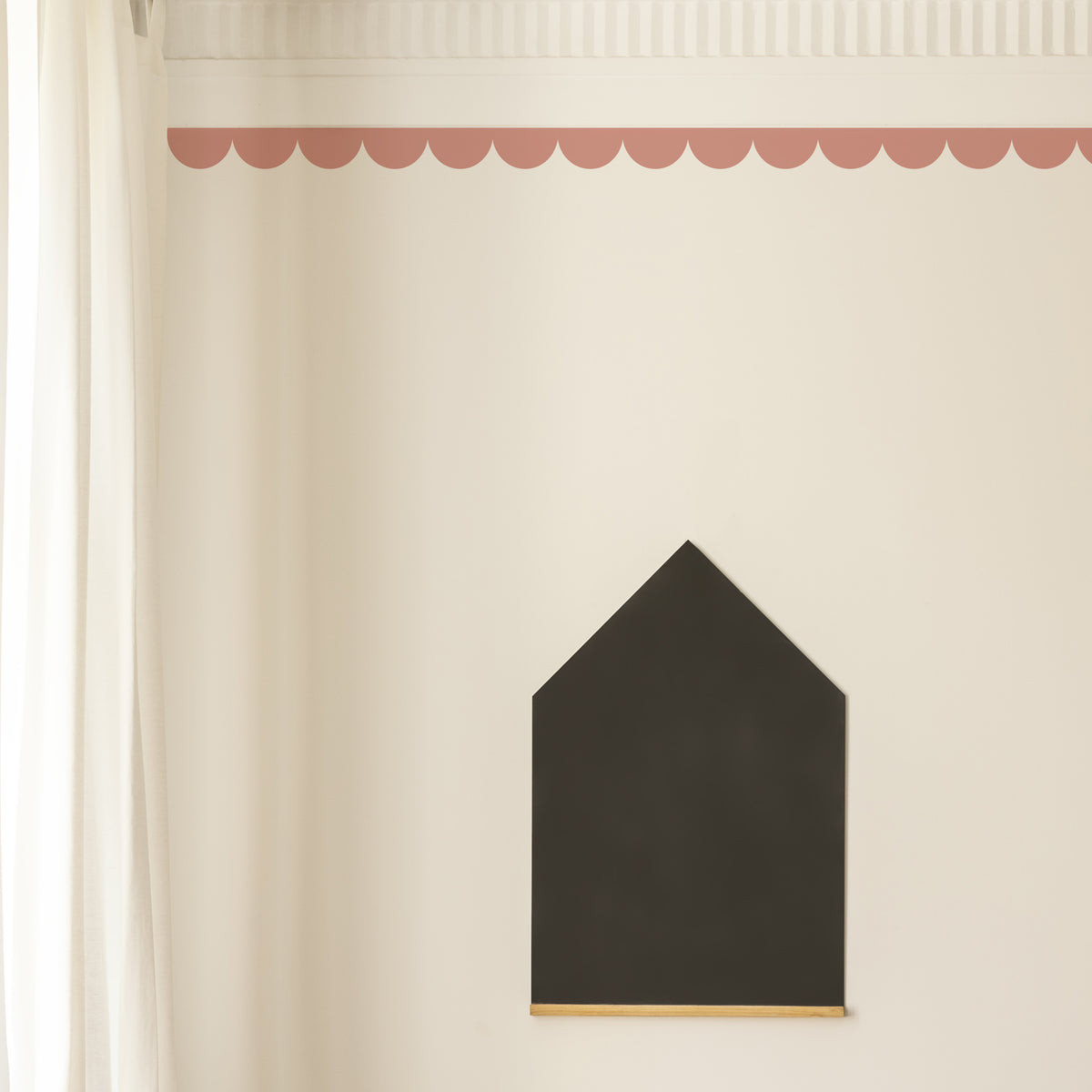Set of 10 Classic Scallop Border Wall Stickers