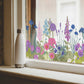 Secret Garden Window Flowers Vinyl