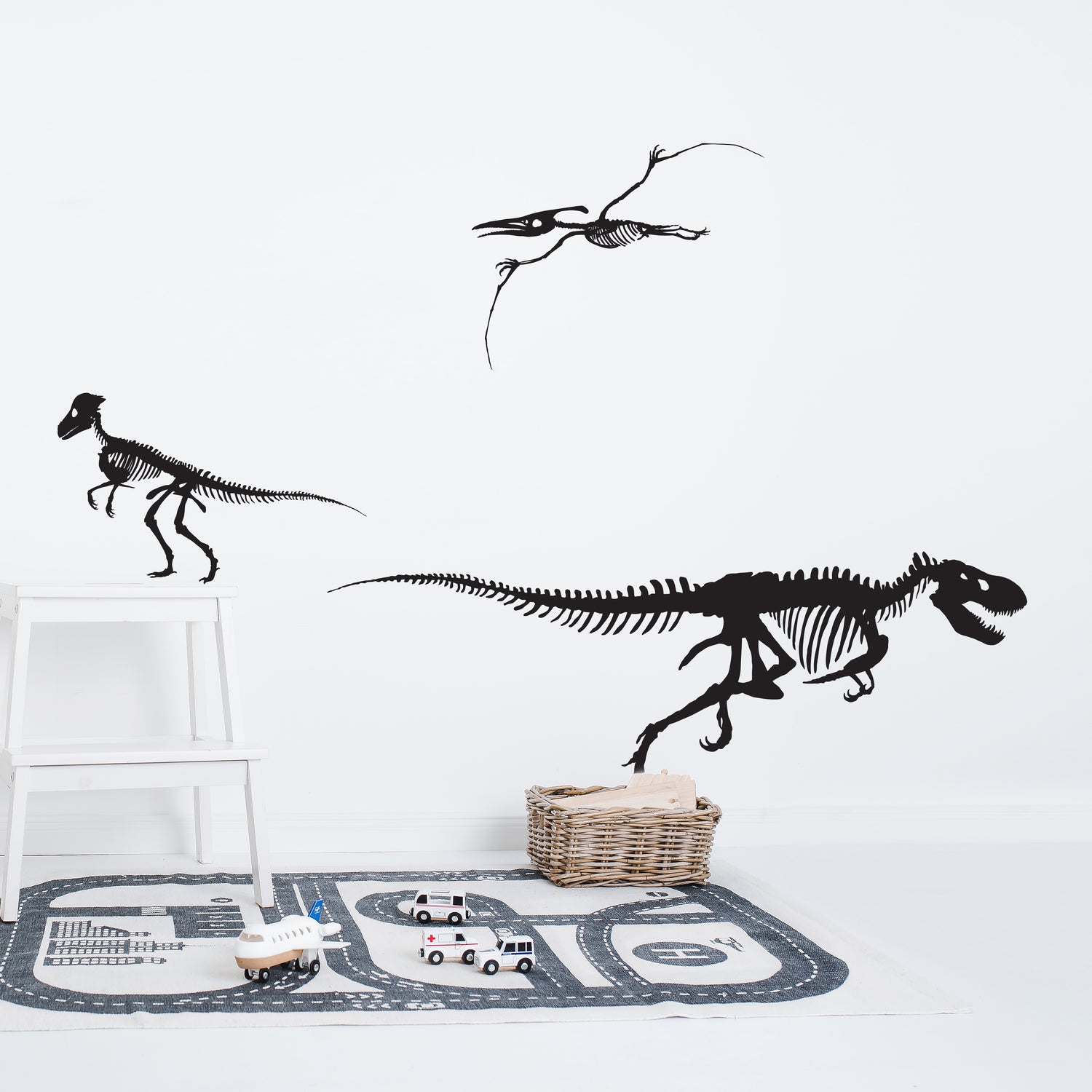 Set-of-Three-Skeleton-Dinoaurs-Wall-Stickers