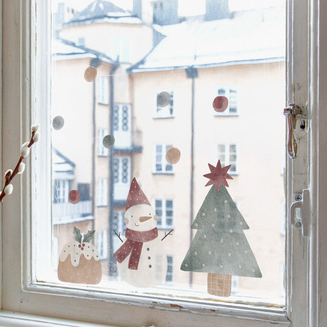 Snowman-Tree-&amp;-Christmas-Pudding-Window-Cling