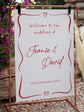 Whimsical Hear - Personalised Wedding Vinyl Lettering for Mirrors and Signage
