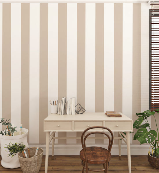 Set of 8 Wide Stripes Wall Stickers