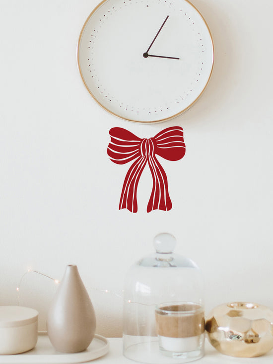 Set of 6 Small Bow Wall and Window Stickers