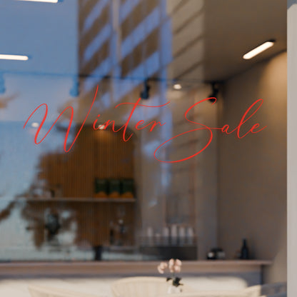 Calligraphy Winter Sale Retail Graphic One Line