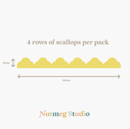 Temple Scallop Border Wall Stickers