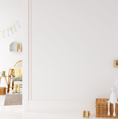 Curvy Line Border Wall Sticker