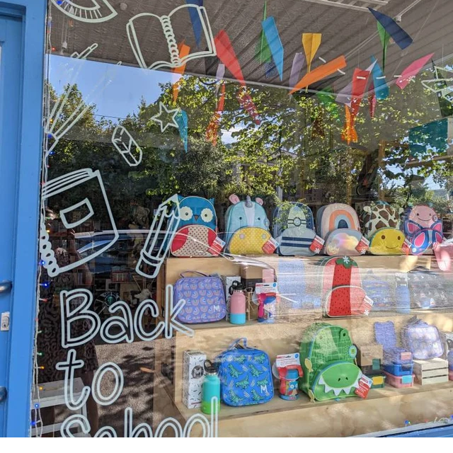 Back To School Illustrated Retail Window Vinyl