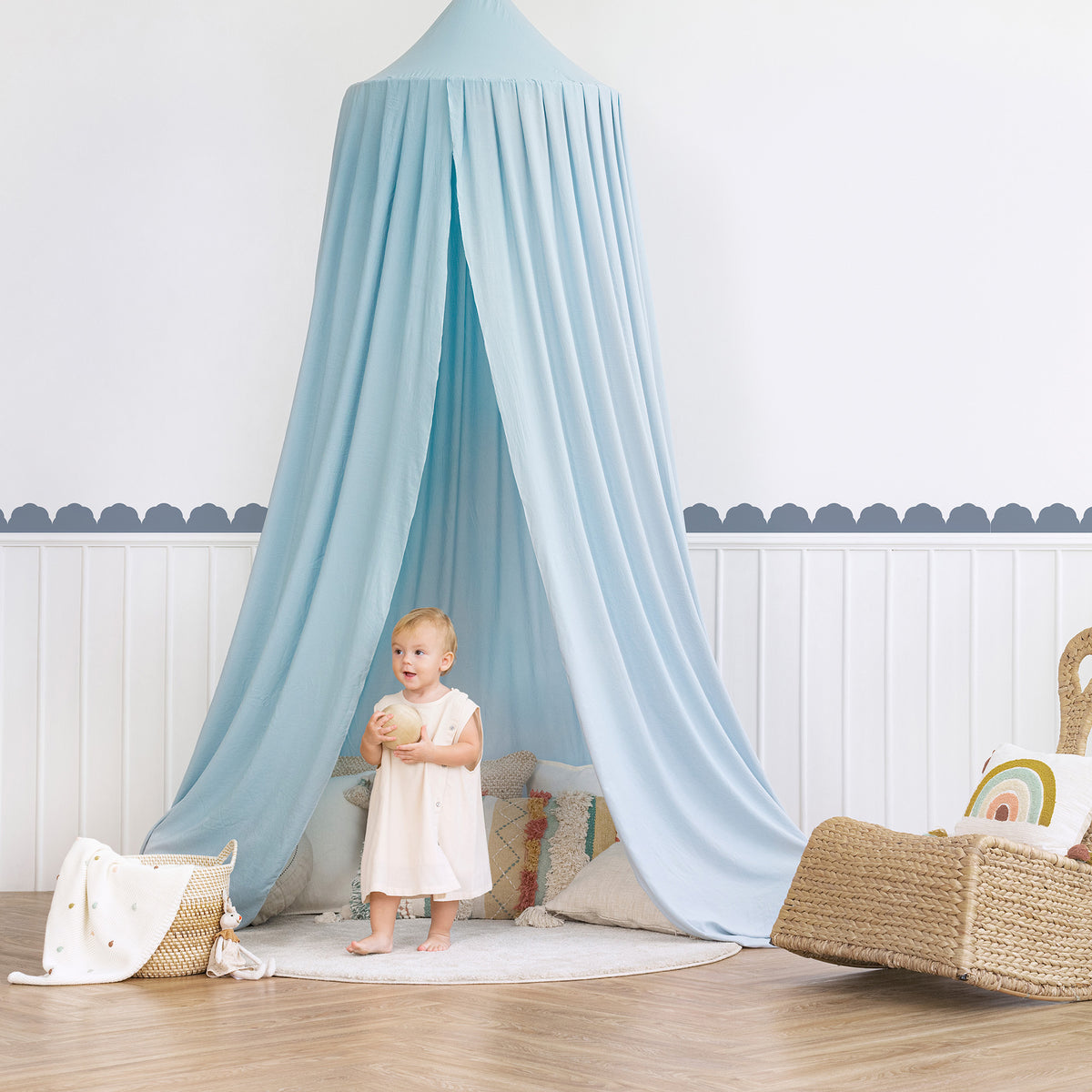 Doily Scallop Border Wall Stickers