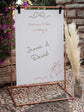 Dove and Bow Welcome Wedding Vinyl Lettering for Mirrors and Signs