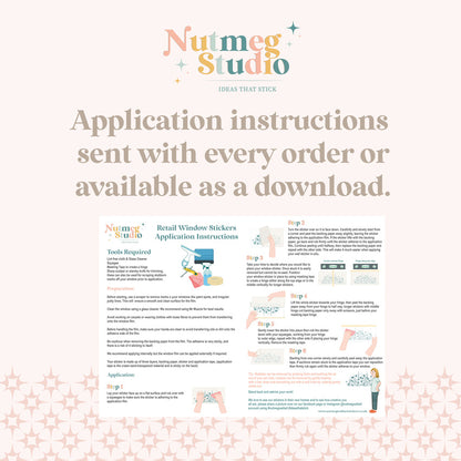 wall sticker application instruction