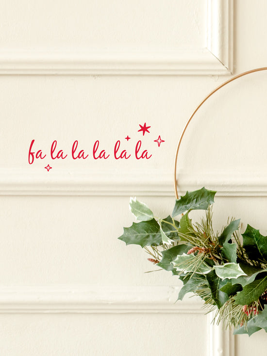 Fa La La La La La Christmas Wall & Door Sticker