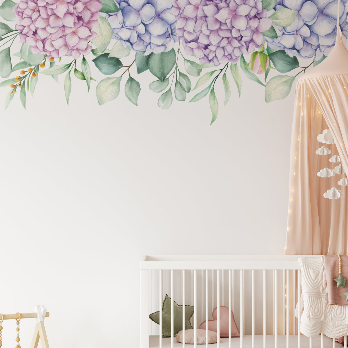 Hydrangea Border Wall Sticker