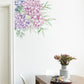 Hydrangea Floral Corner Wall Sticker