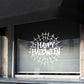 Webbed Happy Halloween Retail Window Vinyl