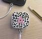 Personalised Leopard Initial Charger and cable Stickers Compatible With Samsung, iPhone, iPad, iPod Chargers