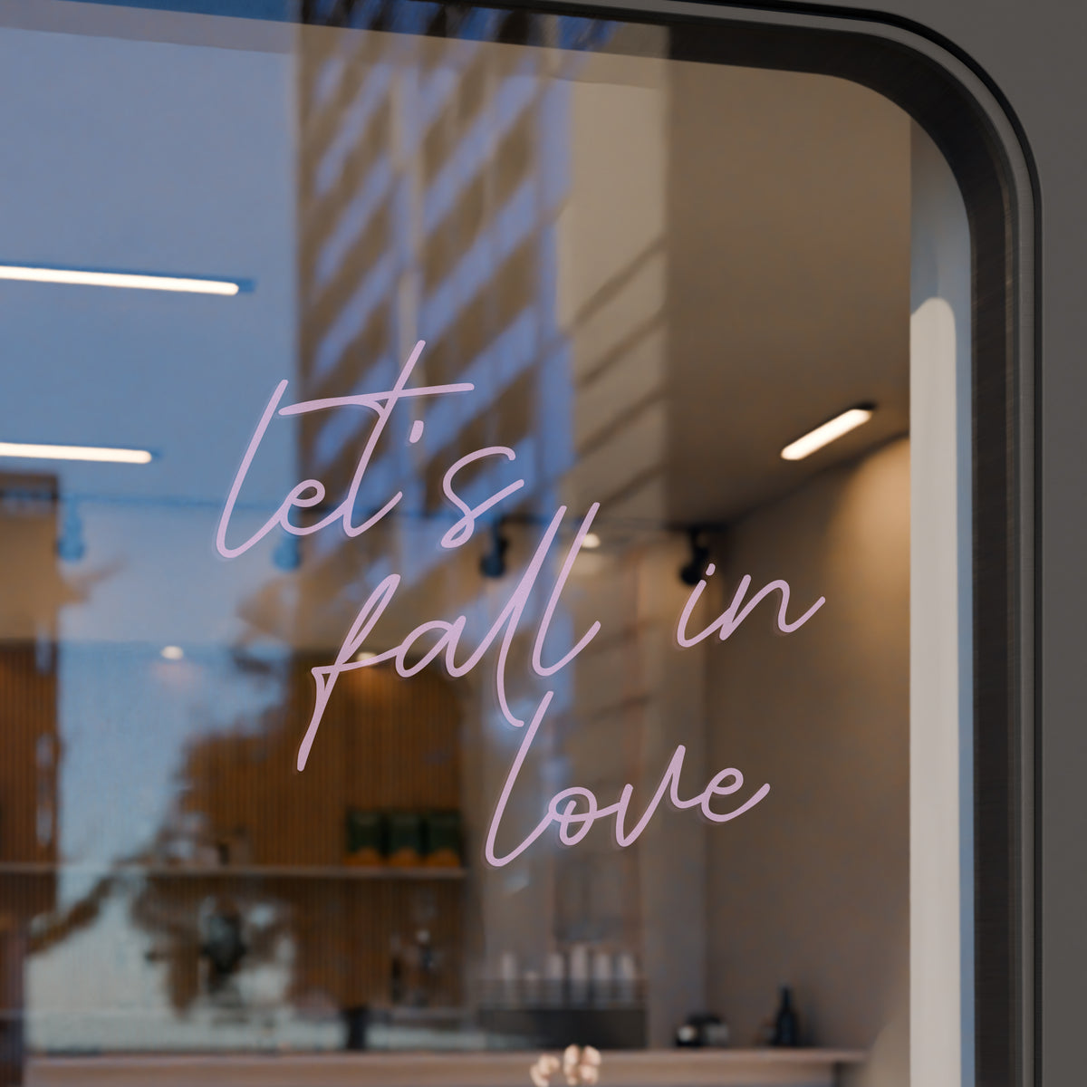 Pink sign with &