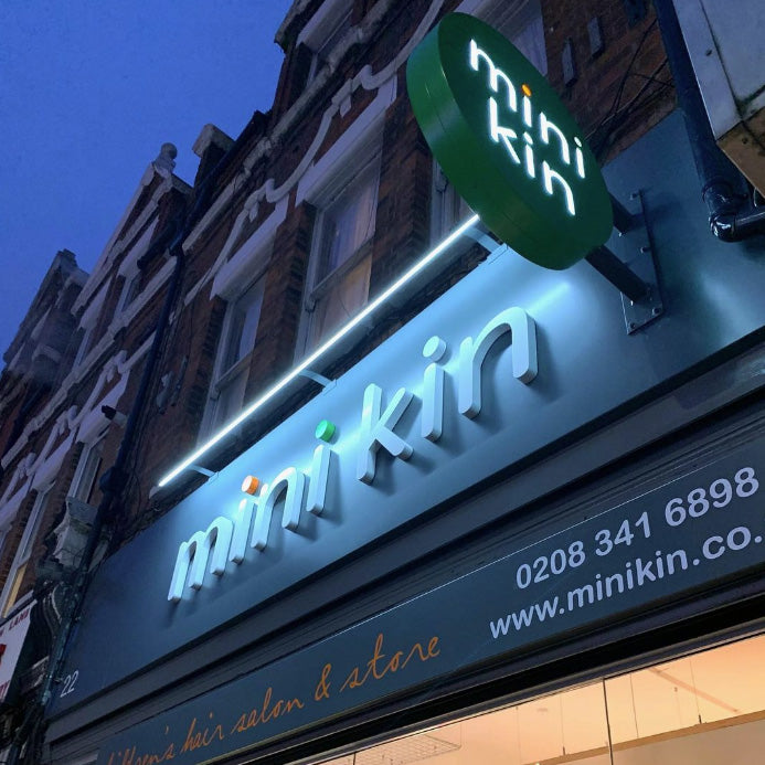 Kin And Mini Kin Shotgun Projecting Signage – Nutmeg Studio