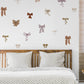 Coquette Bow Wall Stickers – Feminine Bow Wall Decals for Bedroom & Nursery