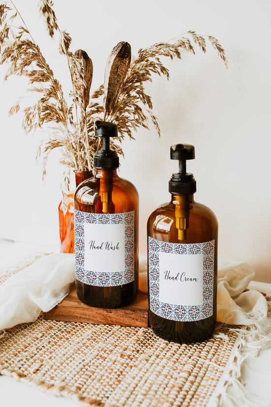 Morrocan Vinyl Bathroom Labels