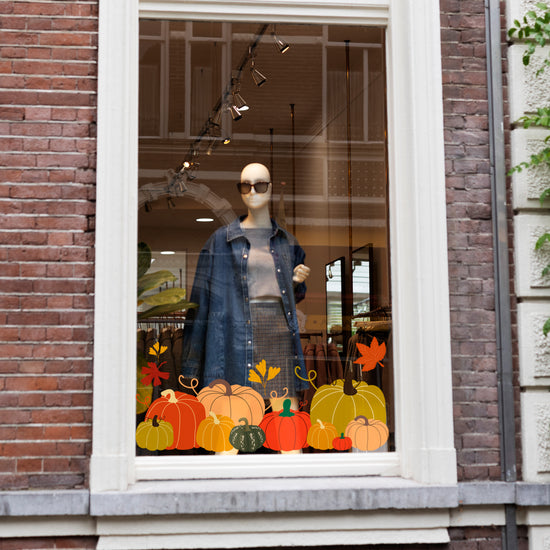 Pumpkin Border Autumn Retail Vinyl Set