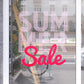 Retro Summer Sale Retail Window Vinyl