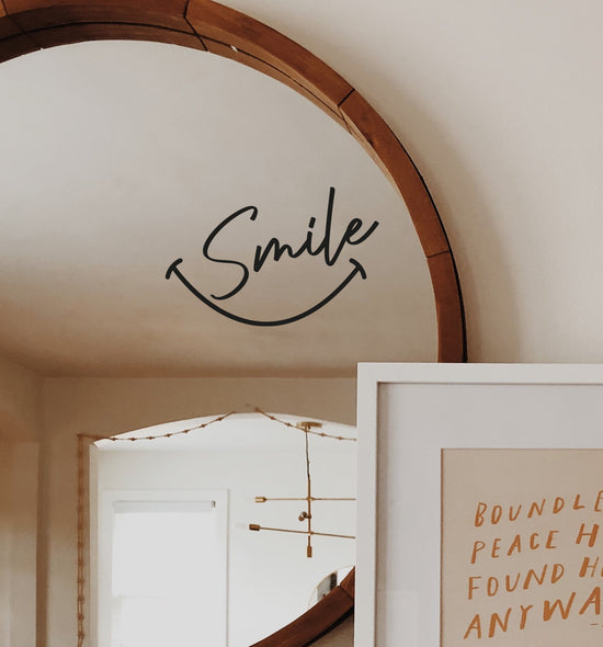 Smile Mirror Sticker